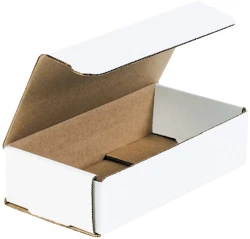 8" x 4" x 2" White Corrugated Mailers