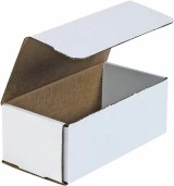 8 x 4 x 3  White Cardboard Box Mailers
