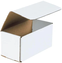 8" x 4" x 4" White Corrugated Mailers