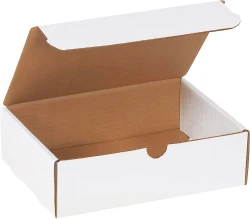 9" x 6.5" x 2.75" White Literature Mailers