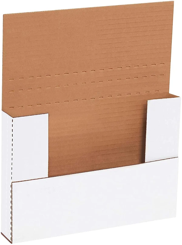 9.625" x 6.625" x 1.25" Adjustable Bookfold Mailer Multi Depth 5/8 inch