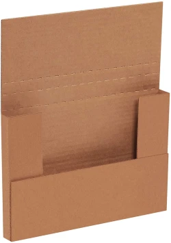9.625" x 6.625" x .625" Kraft Easy-Fold Mailers