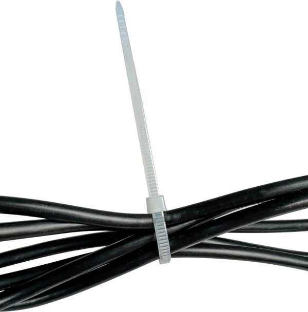 4 inch Nylon Clear Zip Ties - 18 pound tensile strength