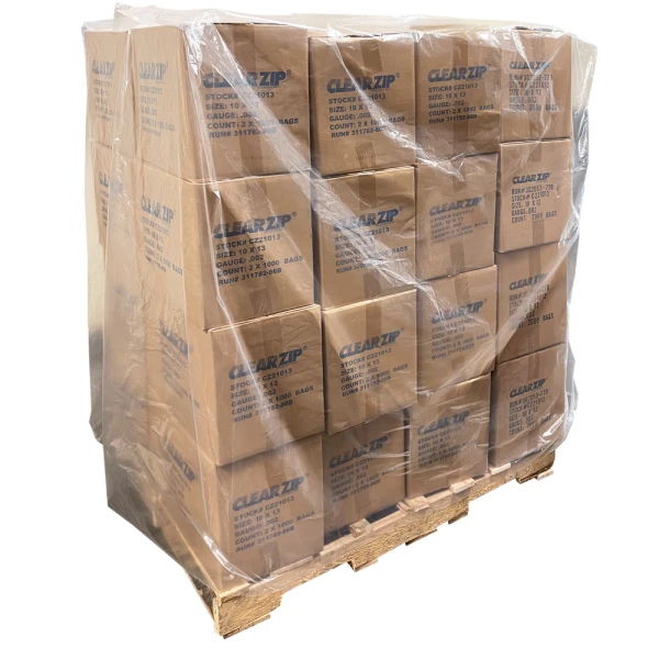 2 Mil Plastic Pallet Covers 50 x 49 x 75