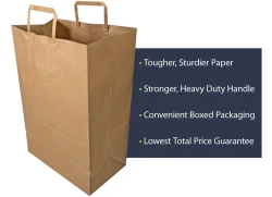 1/6 BL Flat Handle Up Grocery Bags