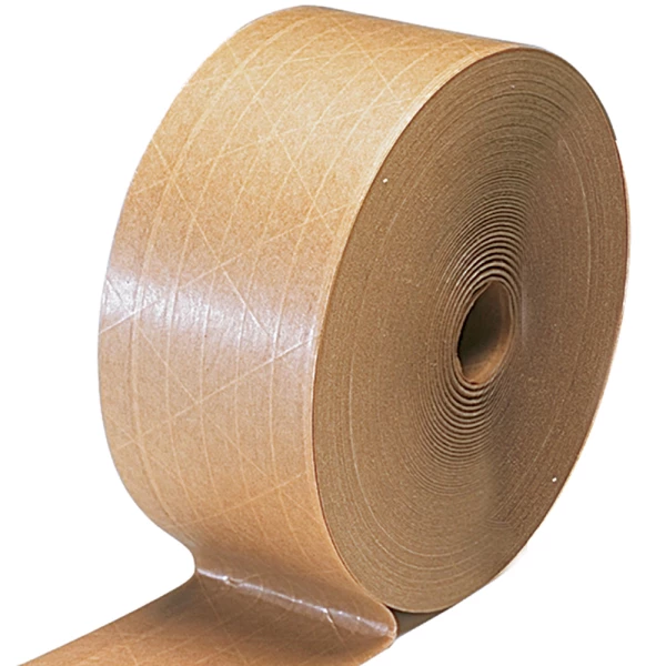 Hot Pawz Reinforced Water Activated Kraft Paper Tape, Heavy Duty Gummed Seal, Floral Nature, 2.75 in x 450 ft, 1 Roll