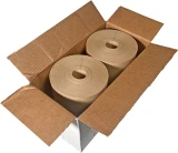 Case of 3 x 500 Reinforced Gummed Kraft Water-Activated Paper Packaging Tape