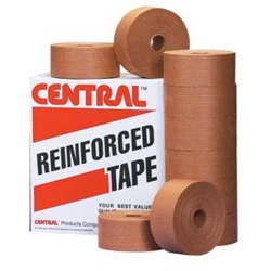 Central 270 Kraft Reinforced Water Activated Tape 72mm x 375 ft