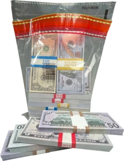 Clear Plastic Bank Deposit Bags 9 x 12