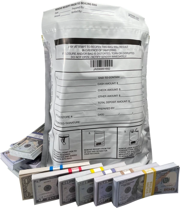 Plastic Deposit Bags 12 x 16 Secur-Pak