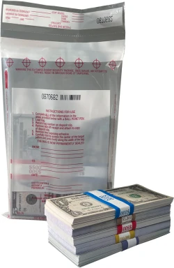 Plastic Night Drop Bags 7 x 10 Secur-Pak