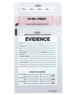 6" x 9" Tamper Evident Secur-Pak Evidence Bag
