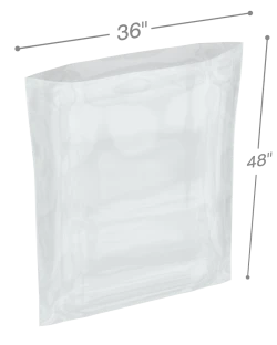 36" x 48" 8 Mil Flat Poly Bags