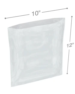 10" x 12" 1.25 Mil Flat Poly Bags