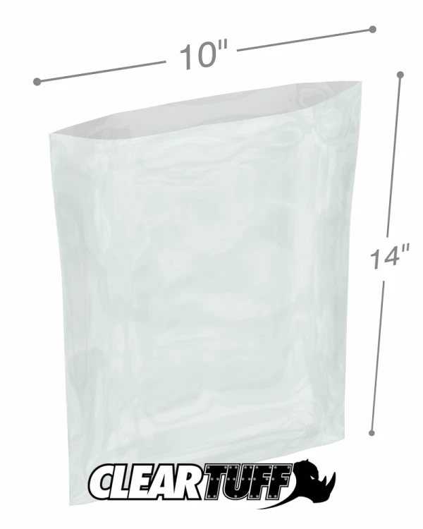 Clear Poly Handle Bag 14 1/2 x 10 1/2 x 30 100 pack CHB2