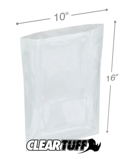 10" x 16" 4 Mil Flat Poly Bags