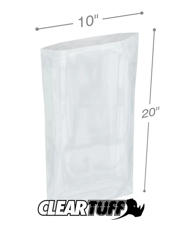 10 x 20 1.25 mil Poly Bags