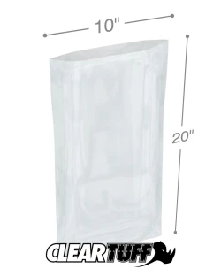 10" x 20" 1.5 Mil Flat Poly Bags