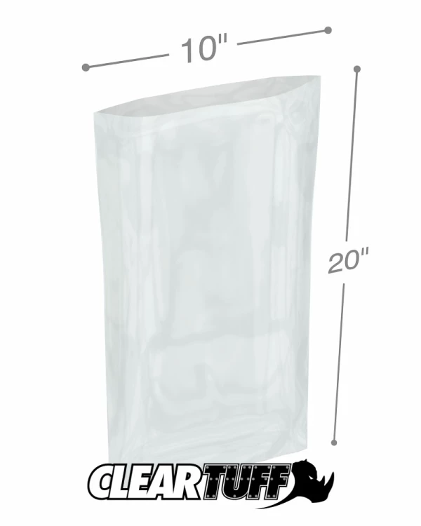 Dropship Aquarium Plastic Fish Bags 10 X 24; Clear Polyethylene