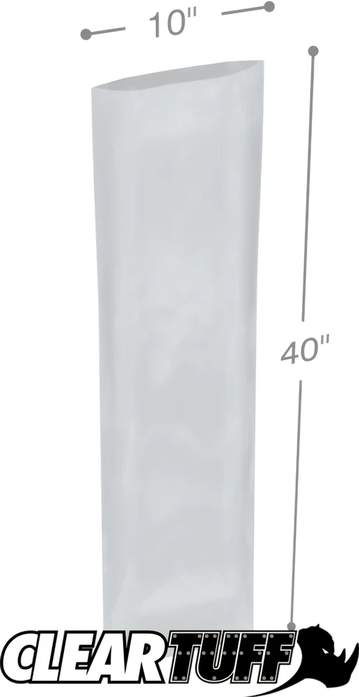 10 x 40 2 mil Poly Bags