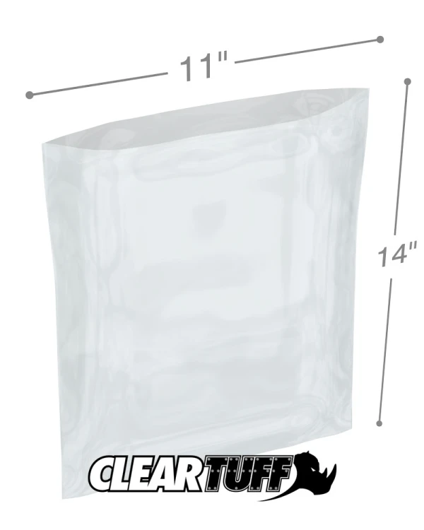 Clear 11 x 14 1.5 mil Poly Bags