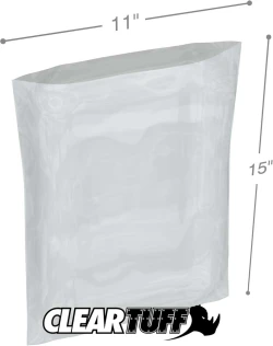 11" x 15" Flat Poly Bags