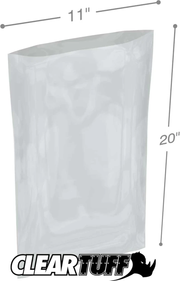 11 x 20 2 mil Poly Bags