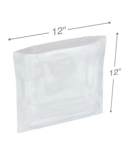 12" x 12" 6 Mil Flat Poly Bags