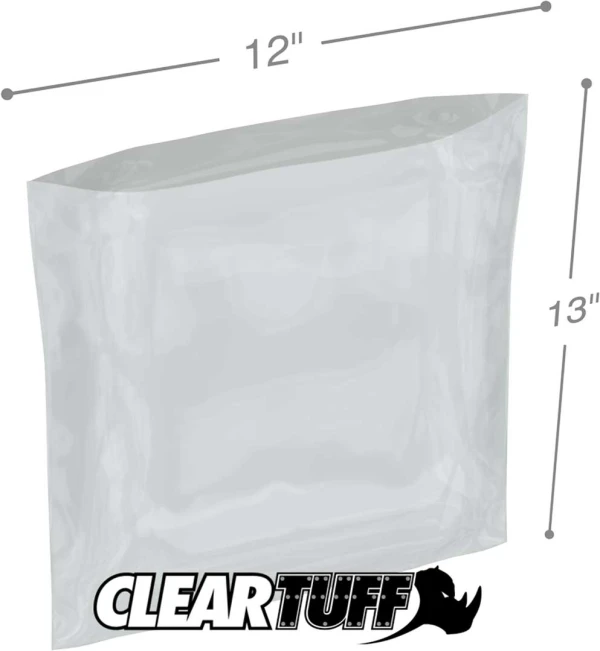 12 x 13 2 mil Poly Bags