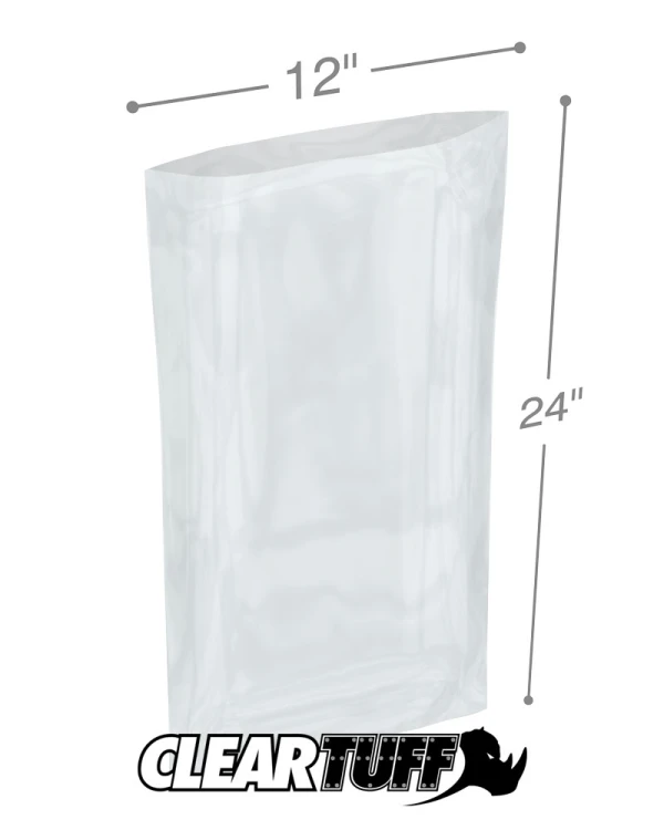 3 Mil 12x24 Poly Bags