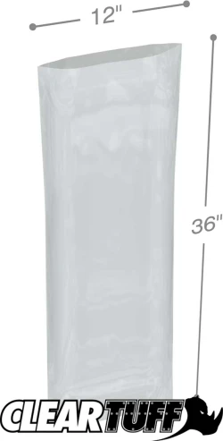 12" x 36" 6 Mil Flat Poly Bags