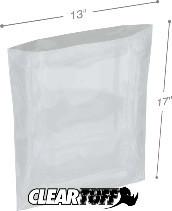 13 x 17 2 mil Poly Bags