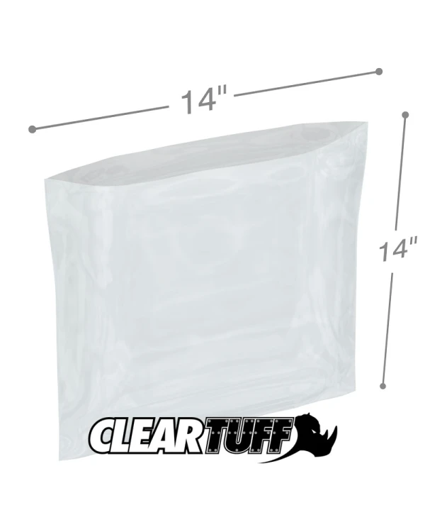 14 x 14 1.25 mil Poly Bags