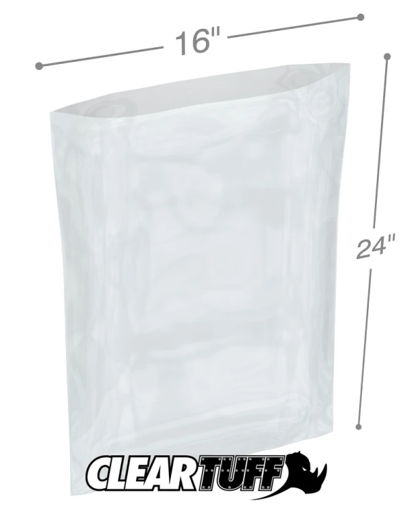 4 Mil 16" x 24" Poly Bags
