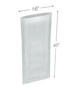 16" x 40" 1.5 Mil Flat Poly Bags