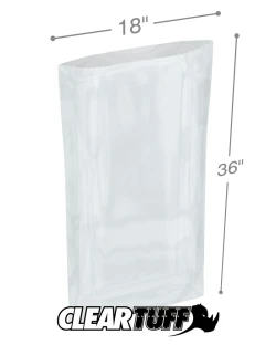 18" x 36" 4 Mil Flat Poly Bags