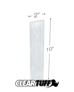 2" x 10" 2 Mil Flat Poly Bags
