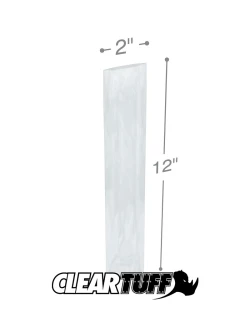 2" x 12" 4 Mil Flat Poly Bags