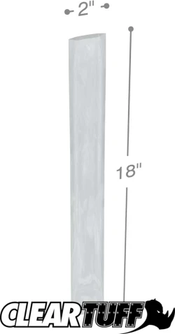 2" x 18" 2 Mil Flat Poly Bags