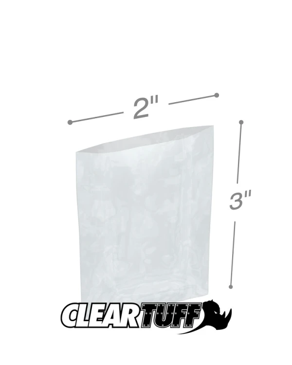 2 x 3 4 mil Poly Bags