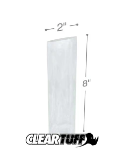 2" x 8" 1.25 Mil Flat Poly Bags