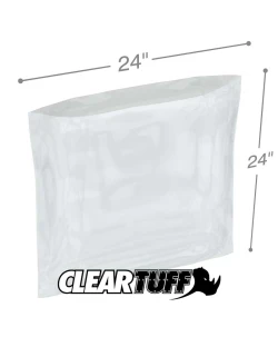 24" x 24" 1.5 Mil Flat Poly Bags