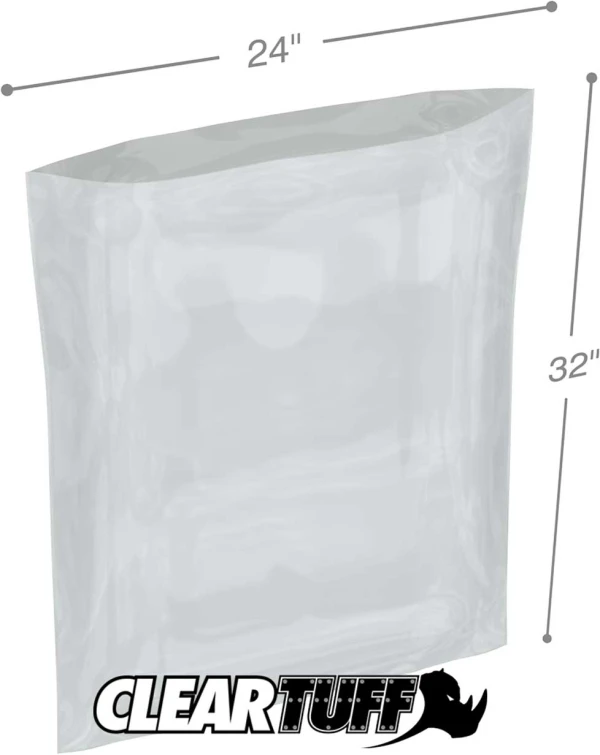 Clear 24 x 32 2 mil Poly Bags