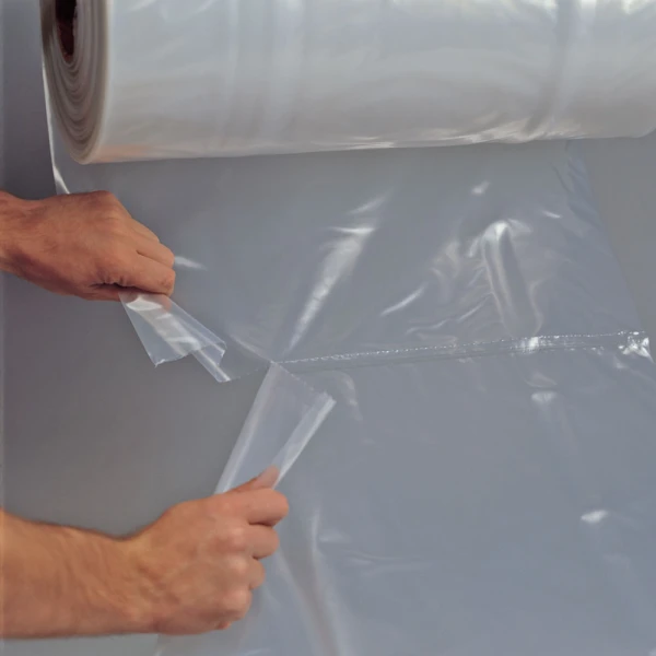 25 x 54 3mil Flat Poly and Plastic Bags on Roll