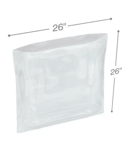 26" x 26" 4 Mil Flat Poly Bags