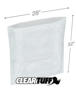 28" x 32" 3 Mil Flat Poly Bags