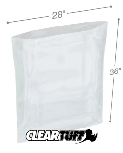 28" x 36" 2 Mil Flat Poly Bags