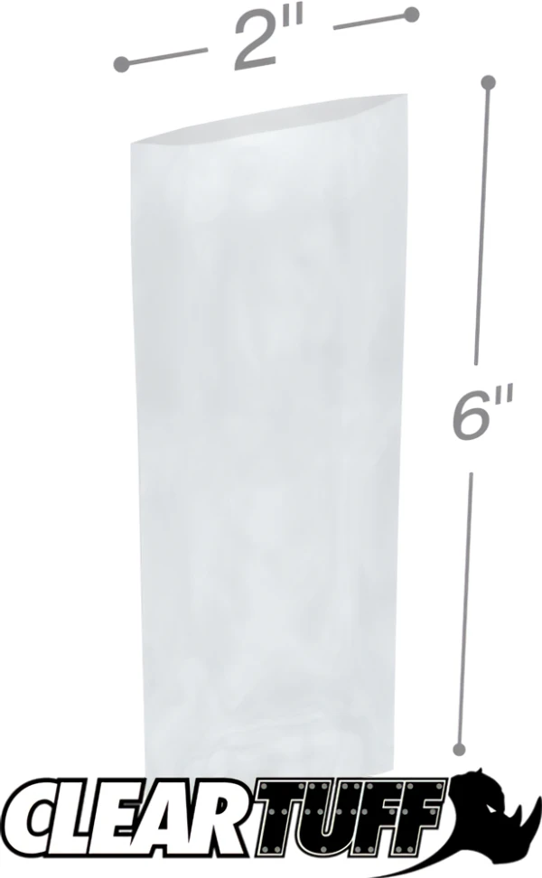 2 x 6 2 mil Poly Bags