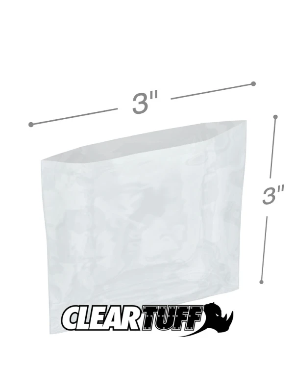 3 x 3 3 mil Poly Bags