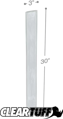 3" x 30" 4 Mil Flat Poly Bags